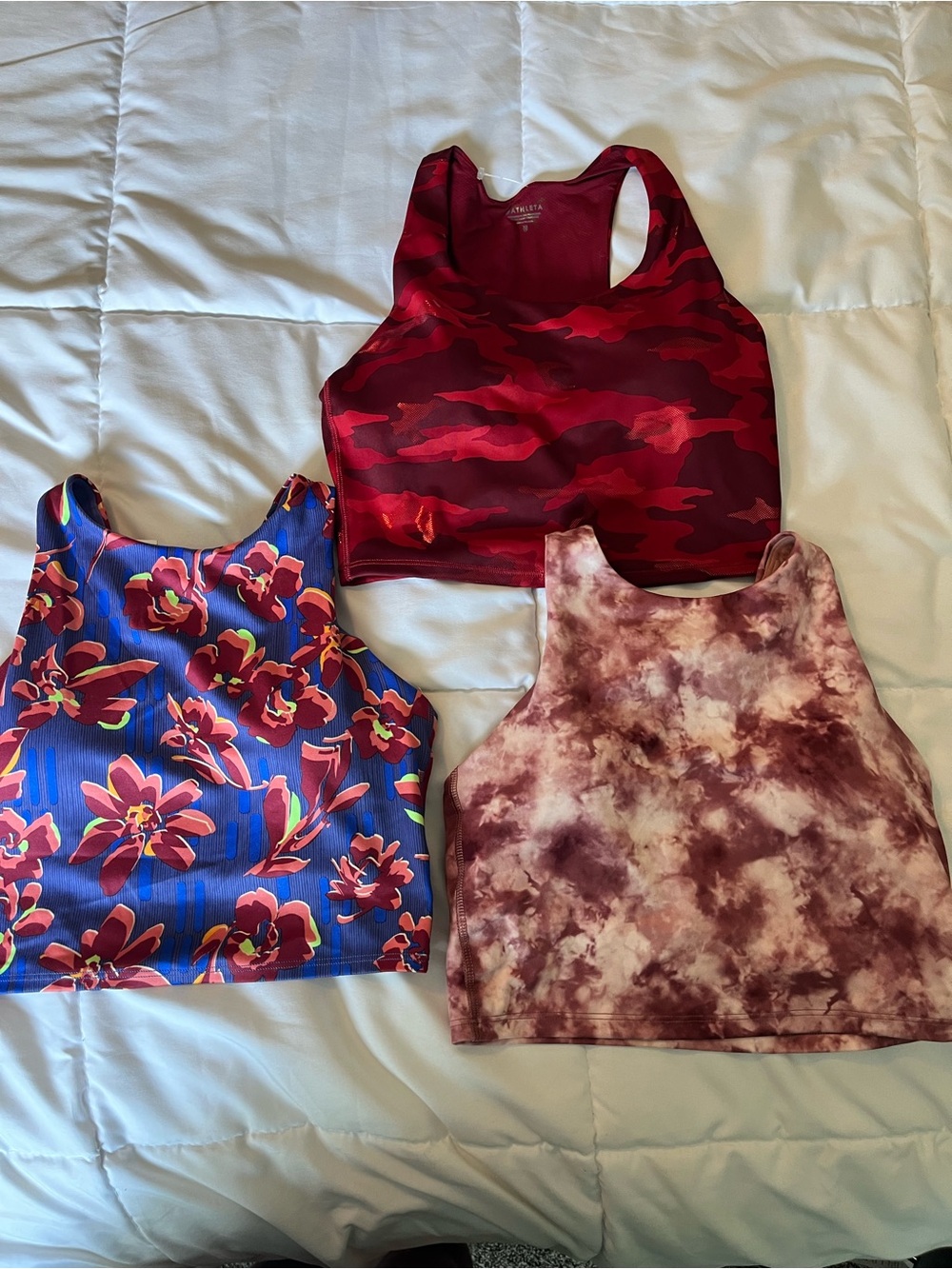 Athleta Conscious Crop Tank Size XS Lot of 3 Like New